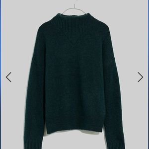 Madewell Dillon Mockneck Pullover Sweater in Spruce